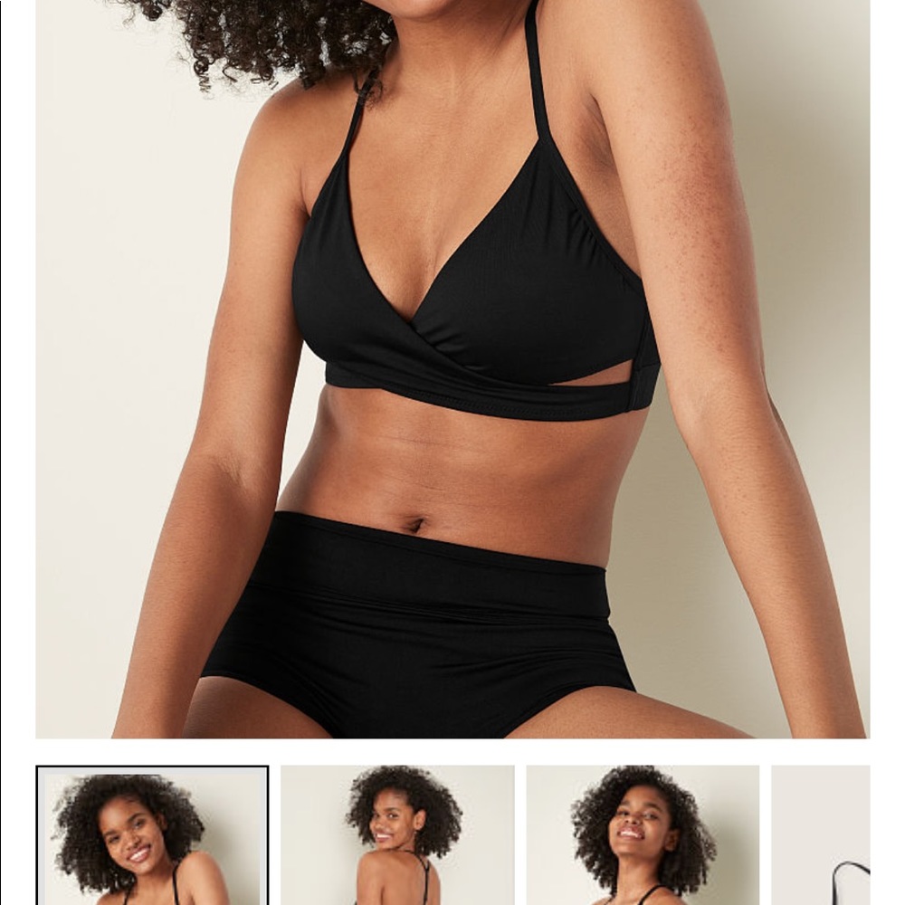 VS Victoria secret PINK gym to swim top XL black